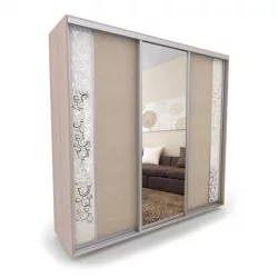 Шкаф-купе 3-х дверный Акцент-Вера КС 1800х600  Ясень шимо светлый