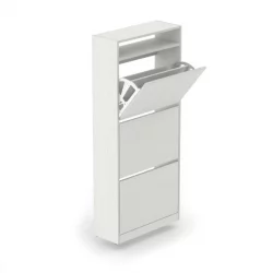 Тумба в прихожую 3-х уровневая Выбеленное дерево