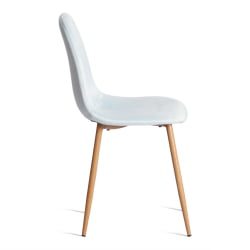 Кухонный стул BREEZE (mod. 4724) Велюр/металл , 44 х 53 х 87 см, Aquamarine (аквамарин) HLR16 / натуральный