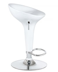 Стул барный ДОБРИН БОМБА (белый) 2 шт / DOBRIN BOMBA