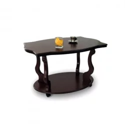 Журнальный столик на колесиках Берже 3 Тёмно-коричневый