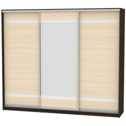 Шкаф-купе Б-220х270х60-3(Венге-ДМ-Д9Д10Д9) / B-220х270х60-3(Венге-ДМ-D9D10D9)