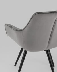 Стул вращающийся Сеул велюр Темно-серый