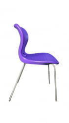 Стул универсального назначения АУРА (рост 6) Фиолетовый/Каркас серый / AURA