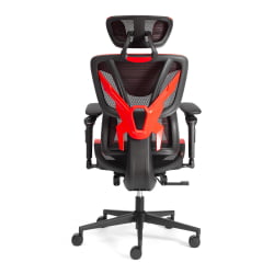 Кресло KingCobra иск. кожа / сетка, черный / красный