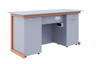 Стол демонстрационный для кабинета физики для кабинета физики Оранжевый/Серый