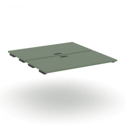 Двойной стол-приставка к двум опорным тумбам/шкафам CONCEPT CN.DSPR-006 Кобо Антрацит