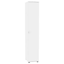 Белый шкаф Алиса(H1) 2230х400х540 с торцевой ручкой (Белый)