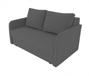 Диван Лоджия Велюр (Berhouse) Цвет фасада: Серый Велюто 12; Тип: Прямой; Материал фасада: Металл/Велюр