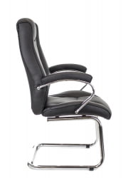 Кресло для посетителей King CF экокожа Черный