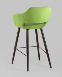 Стул барный Саймон Б велюр Травяной