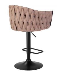Стул барный DOBRIN LEON (коричневая ткань (LAR 275-3)) 2 шт
