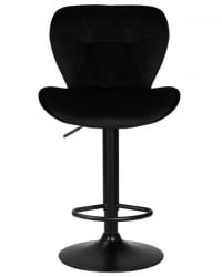 Стул барный DOBRIN BARNY BLACK (черный велюр (MJ9-101)) 2 шт