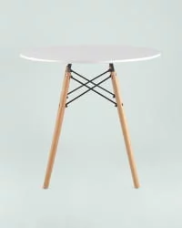 Стол обеденный DSW D80 Белый