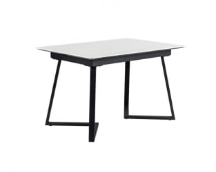 Стол Роналдо раздвиж. 140-180 Светлый мрамор/Бабочка