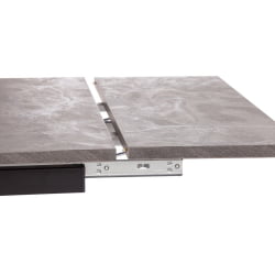 Стол VIGO ЛДСП/HPL/металл, 120 x 80 x 30 х 30 х 75 см, Мрамор черный/черный