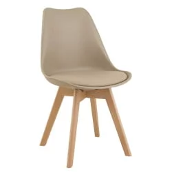 Стул со спинкой Eames SC-034 Бежевый