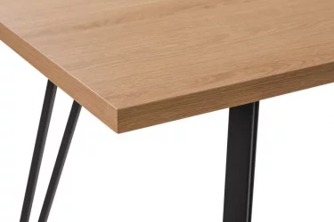 Большой обеденный стол Диего 120-160 Дуб Корбридж_БЕЛЫЙ