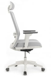 Кресло Work W-218C WHITE Светло-серый