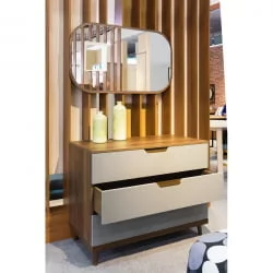 Комод Сканди с 3 ящиками Грей