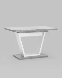 Стол раскладной Vector 120-160 Бетон-белый