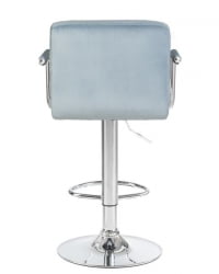 Стул барный DOBRIN KRUGER ARM (пудрово-голубой велюр (MJ9-74)) 2 шт