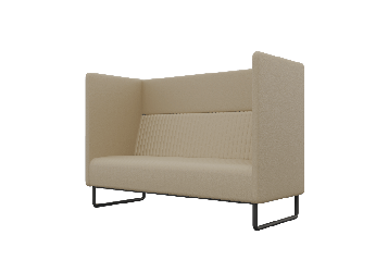 Диван двухместный Бронкс БРОС-2 Долларо 517/Металл Черный 1715*760*1180 / BROS-2 Dollaro