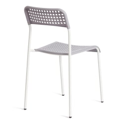Кухонный стул ADDE (mod. C-049) металл/пластик, 39 х 49 х 78 см, Grey (серый) /White (белый)