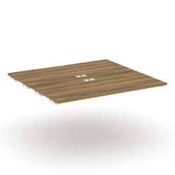 Двойной стол-приставка к двум опорным тумбам/шкафам CONCEPT CN.DSPR-008 Сандал Янтарный Белый