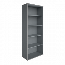 Стеллаж высокий широкий Riva А.СТ-1 Венге/Металлик