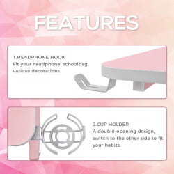 Компьютерный стол EUREKA GIP 47 Pink
