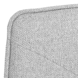 Кресло лаунж Cosmo велюр/букле (HYP)/экокожа, светло-серый/графит