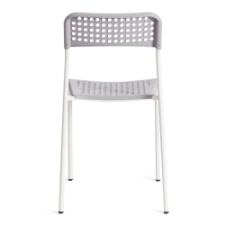 Кухонный стул ADDE (mod. C-049) металл/пластик, 39 х 49 х 78 см, Grey (серый) /White (белый)
