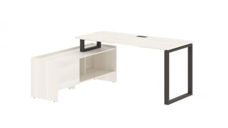 Стол с тумбой ЕДИС ЕКCТ 17614 Ясень Траун Мокко / EDIS EQCT