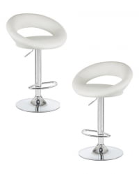 Стул барный DOBRIN MIRA (белый) 2 шт