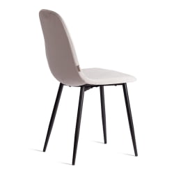 Мягкий стул BREEZE (mod. JSC-58) Велюр/металл , 44 х 53 х 86 см, Light grey (светло-серый) HLR14 / черный