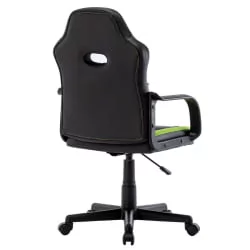 Кресло компьютерное BRABIX Stripe GM-202 экокожа Черный-зеленый