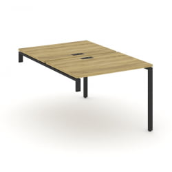 Двойной стол-надставка на опорную тумбу CONCEPT CN.DSN-001 Дуб Винченцо Антрацит