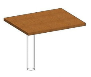 Элемент переговорного стола на опоре В305.1 Орех Даллас