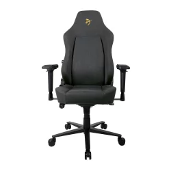 Геймерское кресло Arozzi Primo Woven Fabric Black Gold logo