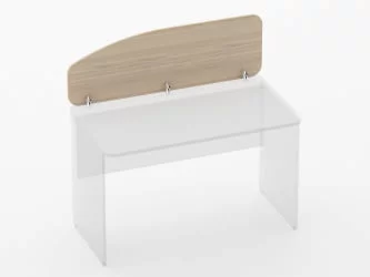 Экран разделительный Glassy 5.12.12 Орех