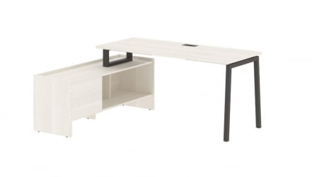 Стол с тумбой EDIS ELCT 17614 Ясень Траун Мокко