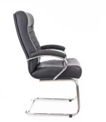 Кресло для посетителей Everprof Orion CF Кожа Черный