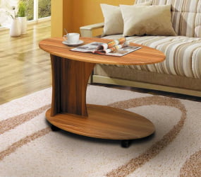 Стол журнальный №10 Итальянский орех (глянец)