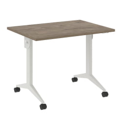 Стол складной мобильный КС-Пулл КС.М-1.7 Тиквуд Темный/Белый / X-Pull X.M-1.7