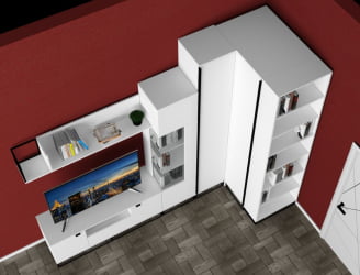 Полка City средняя белый