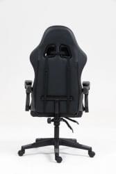 Кресло спортивное ТопЧаирс Коммандер черно-серый / TopChairs Commander