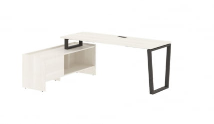 Стол с тумбой ЕДИС ЕВCТ 19614 Ясень Траун Мокко / EDIS EVCT