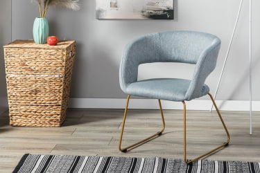 Кресло Hugs К св.сер/Линк золото