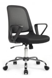 Кресло В-158 Черный Пластик/Черный / W-158